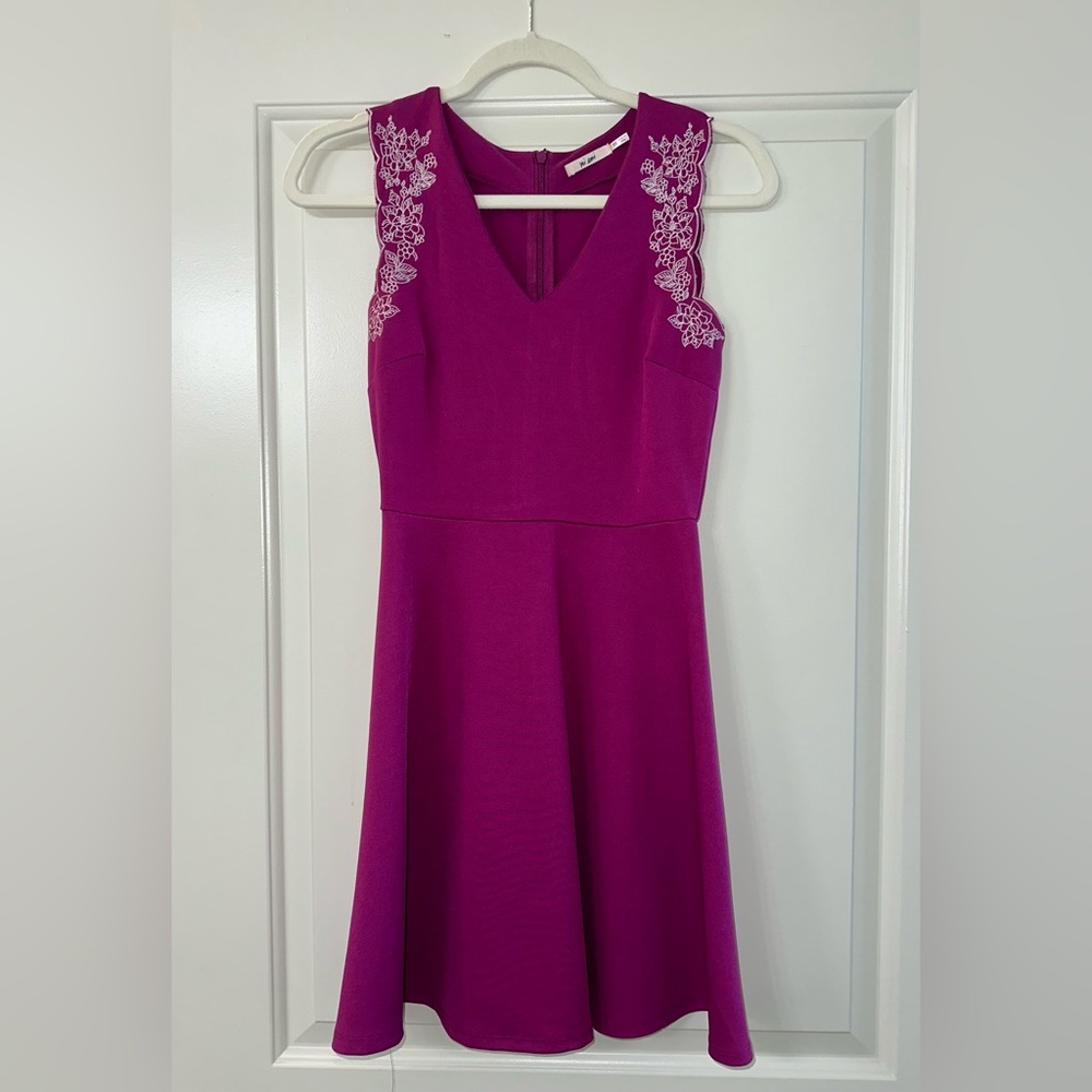 Embroidered Sleeveless Dress